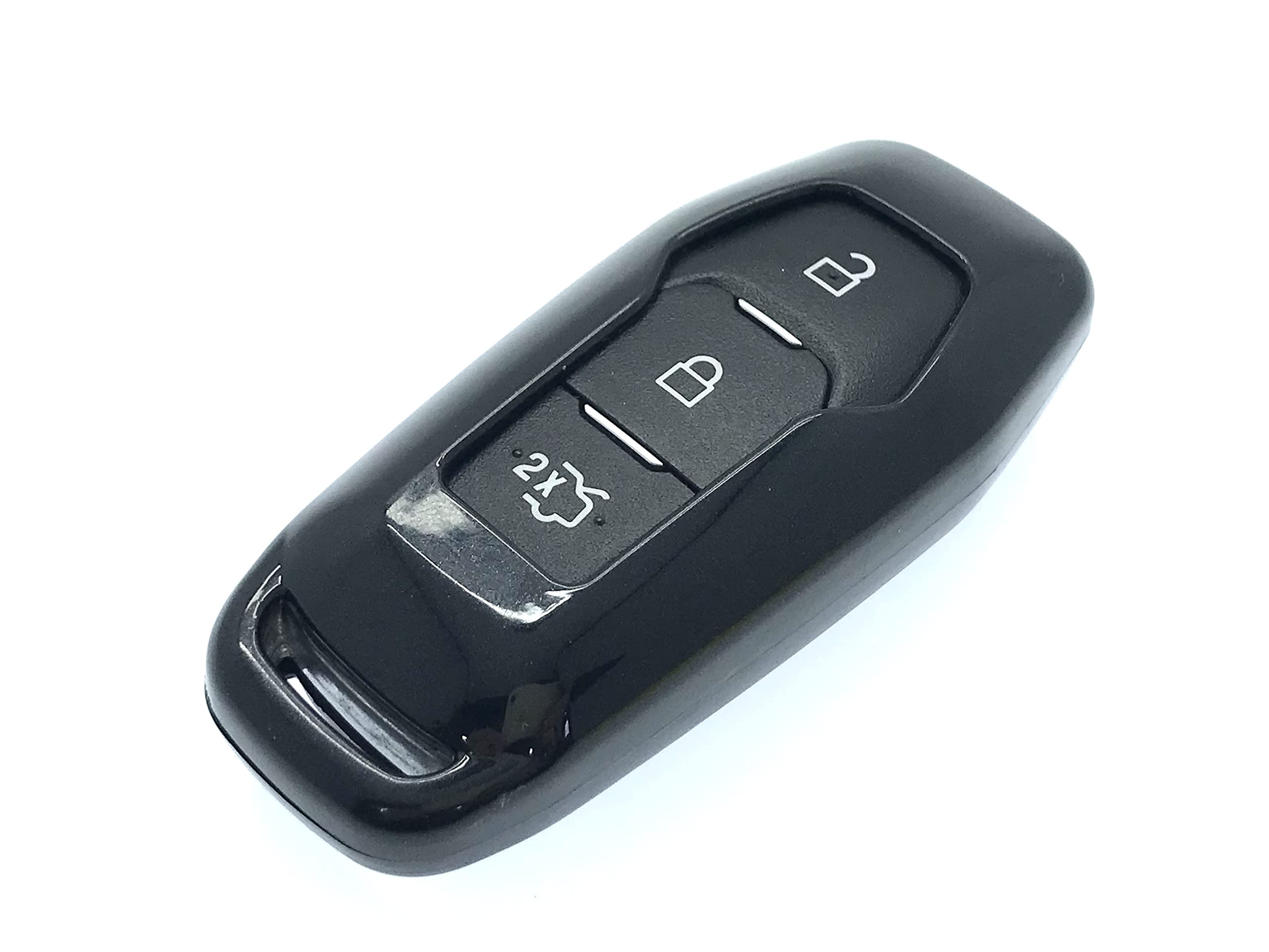 HIGH GLOSS HARD SHELL 2015 2016 FORD 3 BUTTON SMART KEYLESS FOB REMOTE PROTECTOR COVER FOR FORD MUSTANG MONDEO FUSION (BLACK)