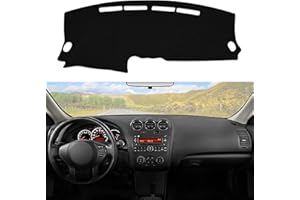 BERKSYDE Dashboard Dash Cover Mat Carpet Compatible with 2007-2012 Altima(Black)
