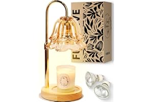 Flower Candle Warmer Lamp with Timer Dimmable, Christmas Birthday Gifts for Women Mom, Candle Warming Light Height Adjustable