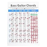 Electric Bass Finger Guide Chart 4- String Guitar