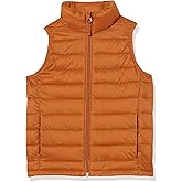 Amazon Essentials Boys and Toddlers' Lightweight Water-Resistant Packable Hooded Puffer Vest
