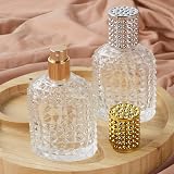 LOPHE Perfume Atomiser Refillable 50ml Twin Set Gold Silver Glass view 5