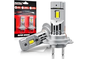 FANTELI H7 LED Headlight Bulb, 600% Brighter 50000LM H7 Headlight Bulb, 1:1 Size No Adapter Required Plug and Play with Cooli