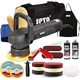 SPTA Buffer Polisher, 780W 110V 5Inch & 6Inch Dual Action Random Orbital Car Polisher, 41pcs Car Detailing Kit with Polishing