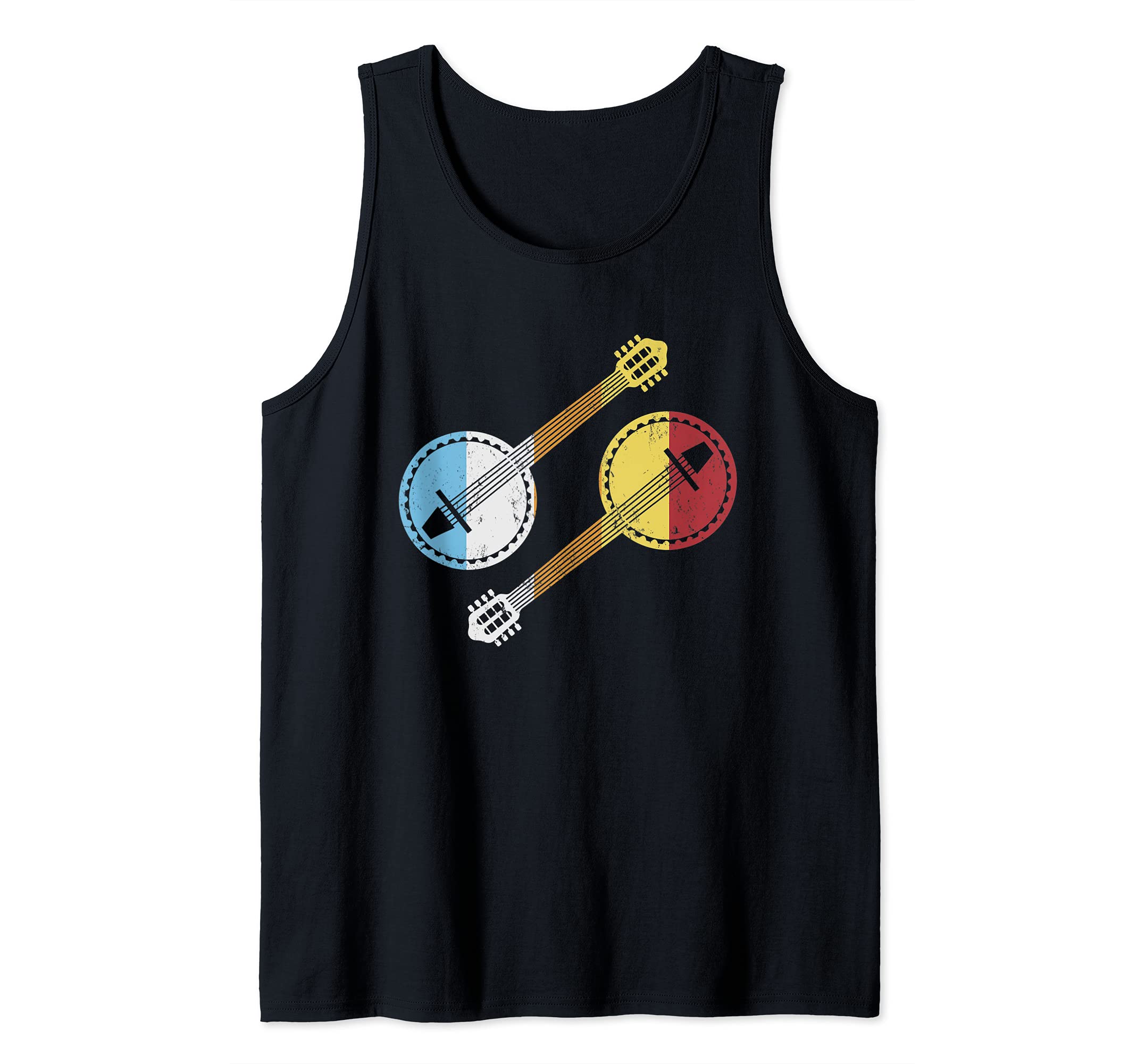 Bluegrass Banjo Music Lover Banjo Guitar Tank Top