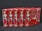 Boston International 20-Count 3-Ply Paper Lunch Napkins Red Unikko view 2