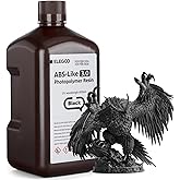 ELEGOO ABS-Like 3D Printer Resin 3.0, 405nm UV-Curing Photopolymer Resin for Mars Saturn Jupiter MSLA DLP LCD 3D Printing with Strength and Toughness, High Precision, Low Viscosity, Black 2000g