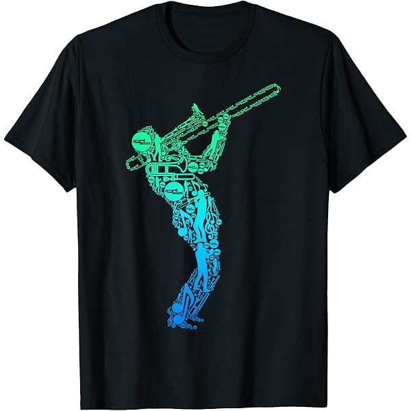 Camiseta Kiwistar Con Estampado De Trombón Trumpette Evolution, Color Negro Talla XL