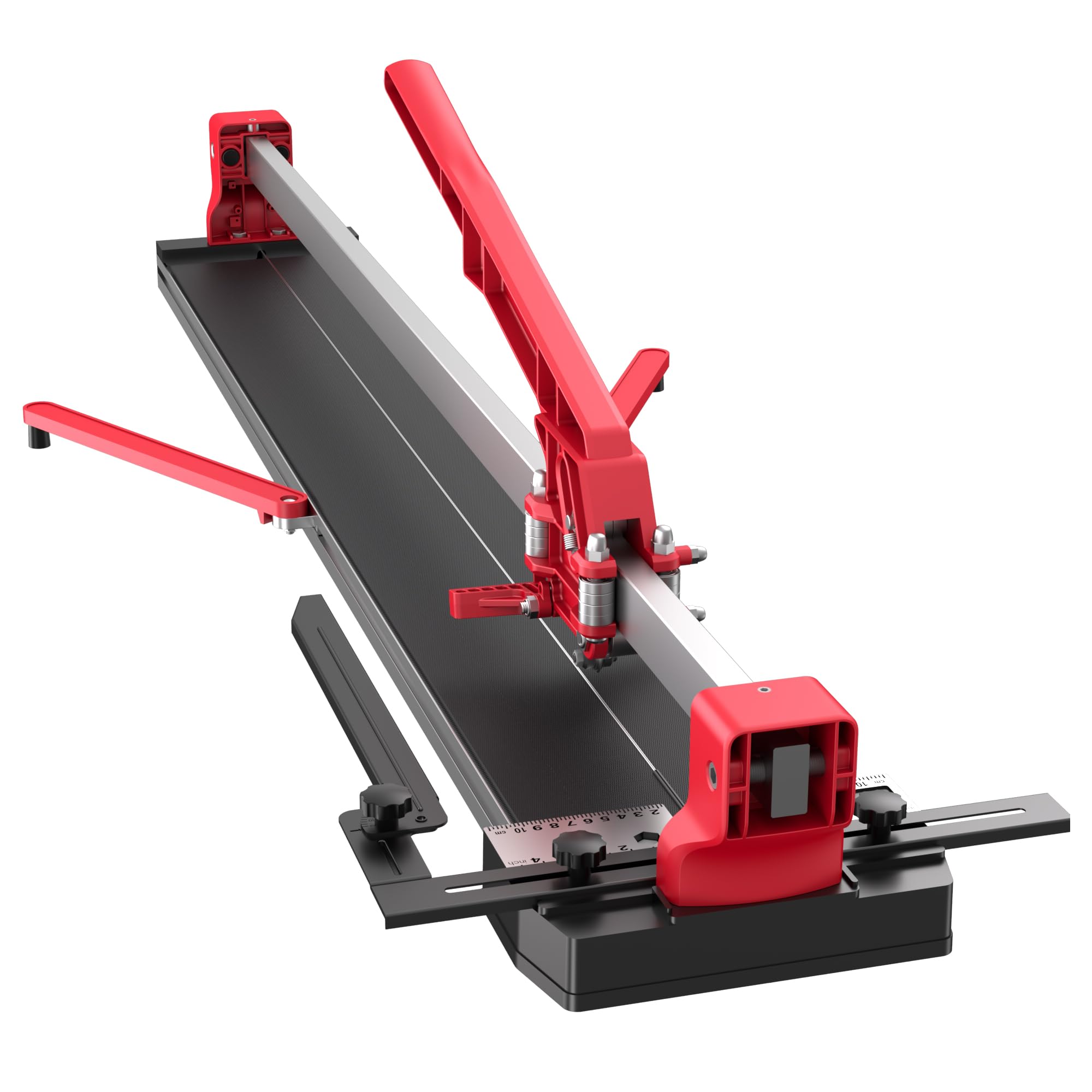 Photo 1 of SHIJING 24-inch Manual Tile Cutter with Laser Cutting Guide Porcelain Tile Cutter with Split Platen,Double Aluminum Base,Tungsten Carbide Cutting Wheel