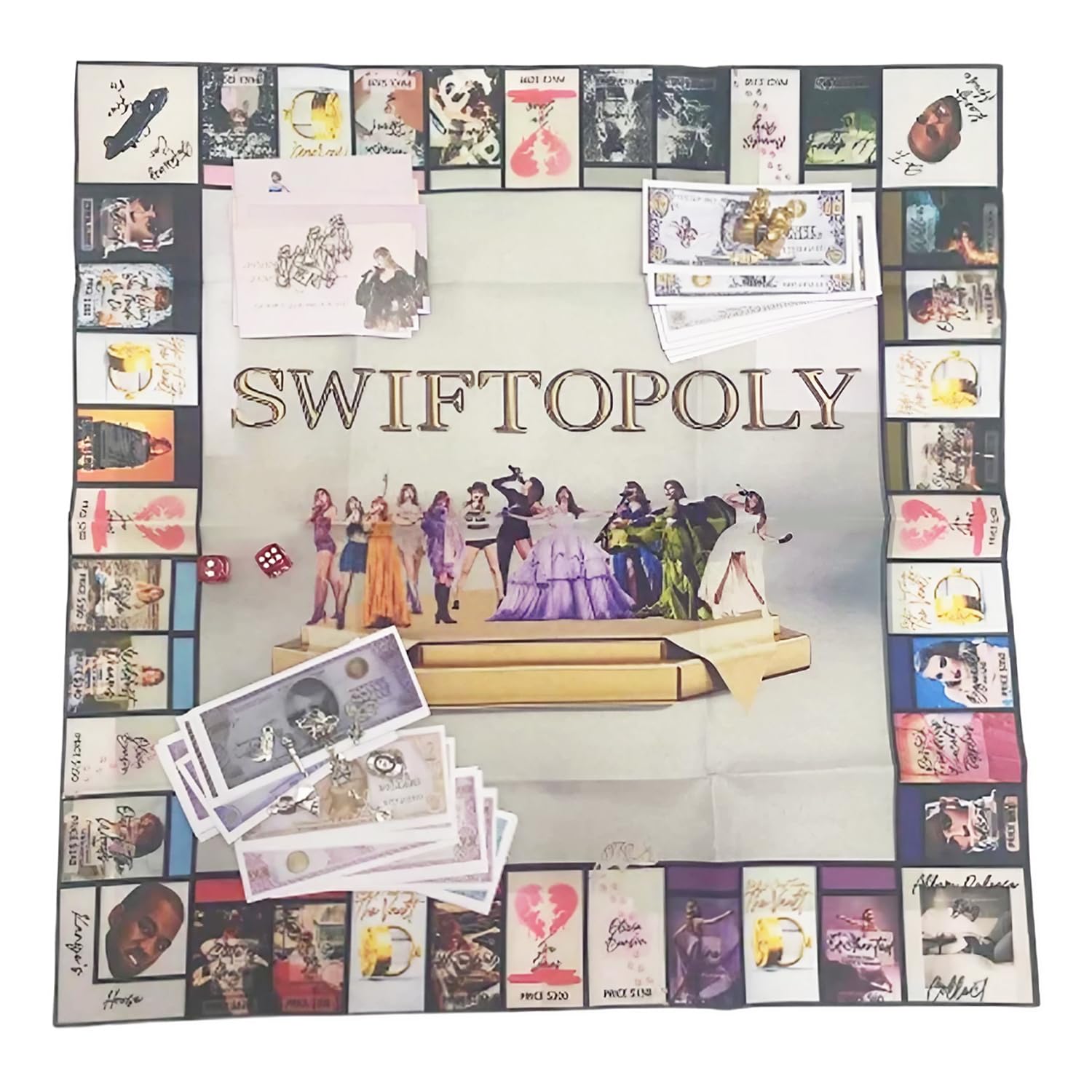 Monopoly Swiftopoly Ultimate Interactive Board Game for Fun Parties on Birthdays, Bachelor Celebrations, and Game Nights