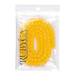RUBYCA 1 Strand 10MM Jade Imitation Round Painted