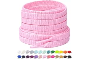Stepace [2 Pairs Flat Shoe Laces for Sneakers 30"-72" Length 26 Color Shoelaces