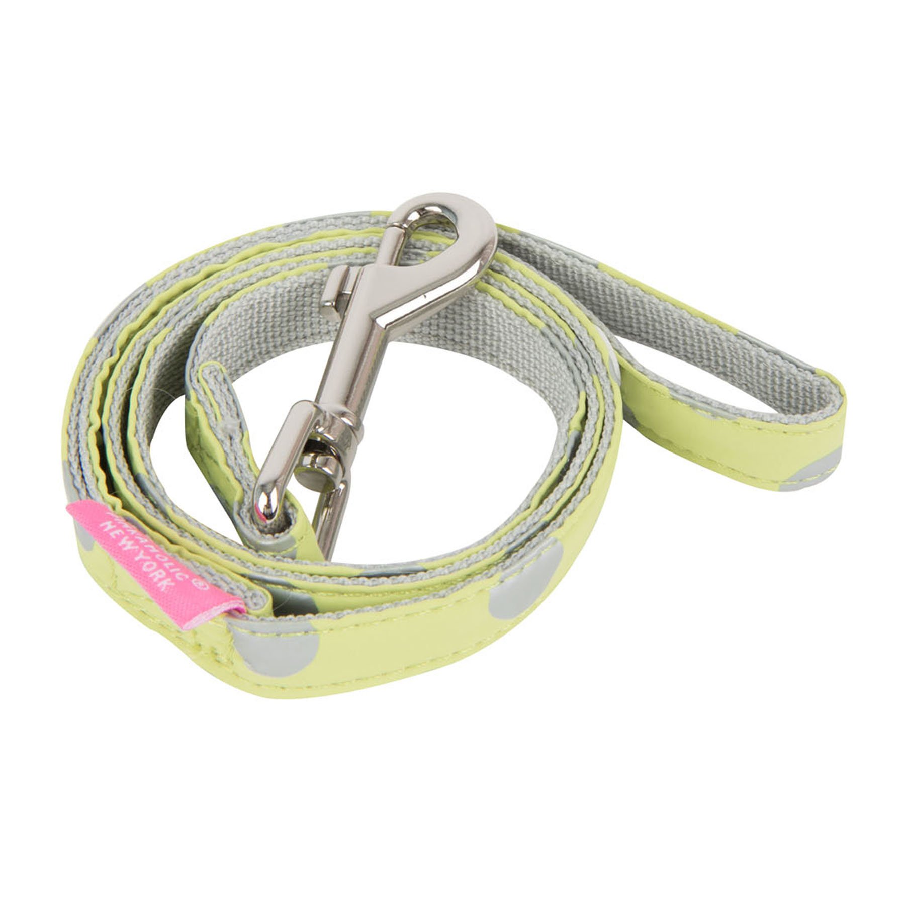 PINKAHOLIC New York NARA-AL7322 Dog Clothing Chic Leash, M, Lemon Yellow