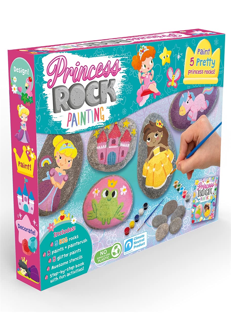 Princess Rock Painting (Children’s Arts and Crafts Activity Kit)