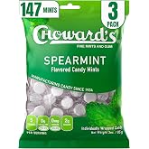 Choward's Spearmint Candy - Nostalgic Hard Candy Mint Bags - Pack of 3 | Unique Candy For Everyday Freshness - Flavored Mints Perfect for Sharing and Gifting - Distinctive Taste