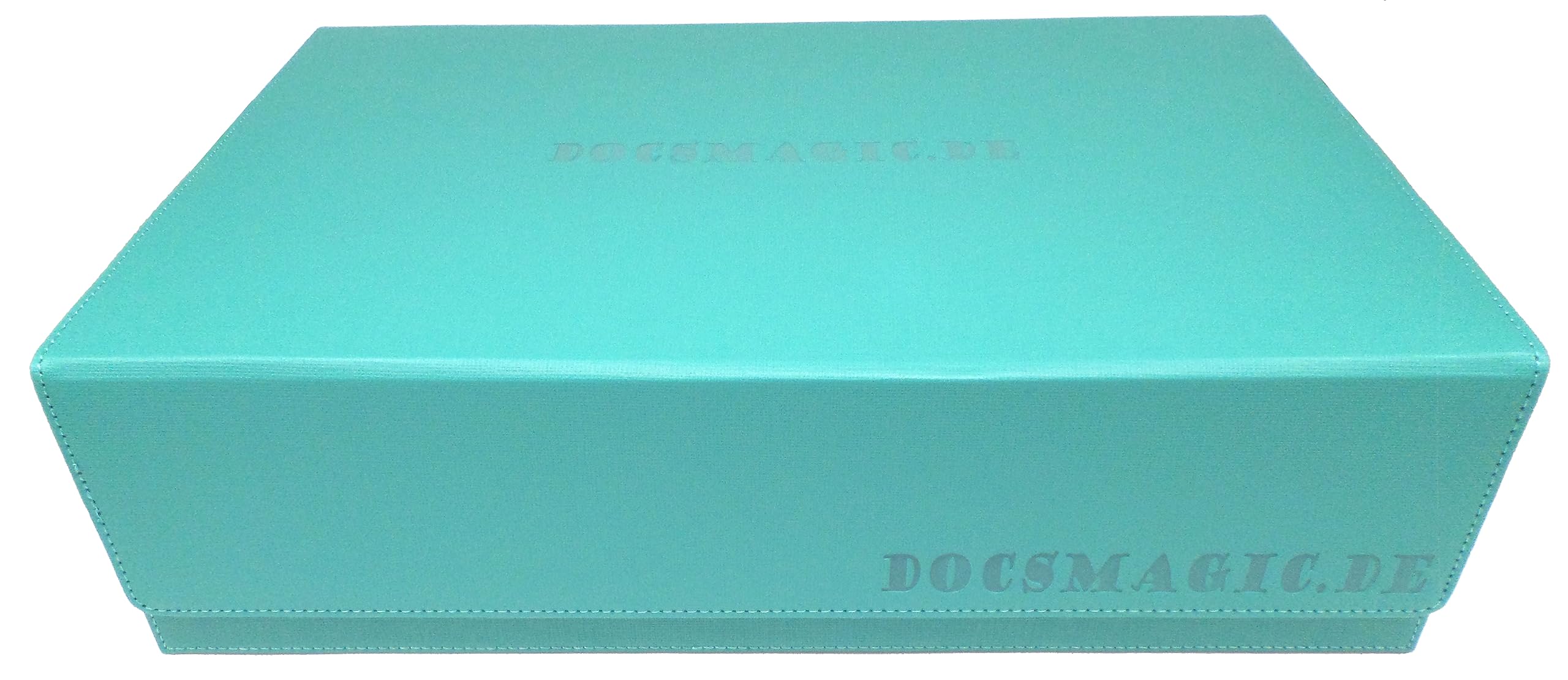 docsmagic.de Premium 3-Row Trading Card Storage Box Silver + Trays & Divider - MTG PKM YGO