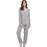 GYS Viscose from Bamboo Women's Pajama Sets Super Soft Long Sleeve Sleepwear Comfy Winter Pjs Sets S-4X