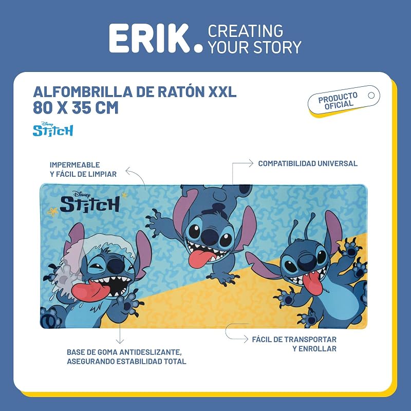 Stitch Alfombrilla Escritorio XXL - Protector Escritorio Disney