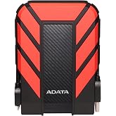 ADATA HD710 Pro External Hard Drive, Red, 1TB | Shockproof, IP68 Waterproof and Dustproof, Durable Storage, For Gamers, Students and Professionals, AHD710P-1TU31-CRD