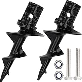 MATINA Boat Sand Anchor, Dock Auger for Making Dock Post Auger, Dock Sand Auger Anchors with Stainless Steel Bolts and Nuts for 1.5" Schedule 40 PVC Tubing Anchor or Dock Post, 2 Pack