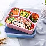 AROCFTIE Bento Lunch Box, 4-Compartment Meal Prep