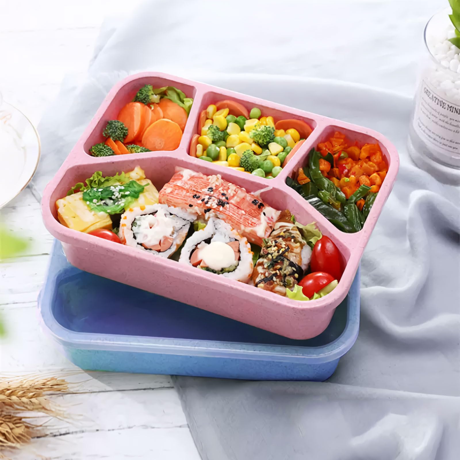 AROCFTIE Bento Lunch Box, 4-Compartment Meal Prep