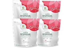 Grab Green Naturally-Derived, Mineral-Based Disposal Cleaner & Freshener Pods, Red Pear with Magnolia, 12 Pods (4-Pack)