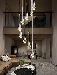 ykolupty 9-Lights H100'' Modern Chandelier 9-Lights