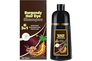 Hair Dye Shampoo 3 in 1, Natural Hair Dye Semi Permanent Hair Color, 100% Gray Cover Up for Treated Hair Color for Women and 