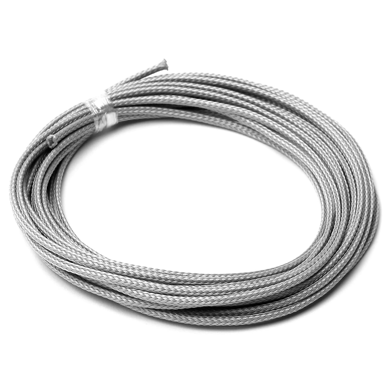 Othmro 1pc Cable Management Sleeve, Braided Cable Tidy, Cord Cover Wire Hider, 5m Cable Organizers Wire Tidy for TV/PC USB Cable, Gray (Width:3mm)