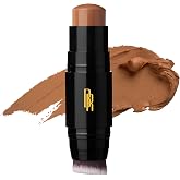Black Radiance Color Perfect Foundation Stick with Soft Brush Applicator Duo &ndash; Buildable, Blendable Versatile Pigment-Rich Formula - Cocoa Bean