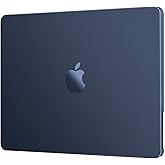EooCoo Compatible with MacBook Air 13 inch Case 2026-2022 M4 M3 M2 A3240 A3113 A2681, 100% Match Official Color, Upgrade Matte, Dent & Scratch Protection Hard Shell for Mac Air 13.6 Case, Midnight