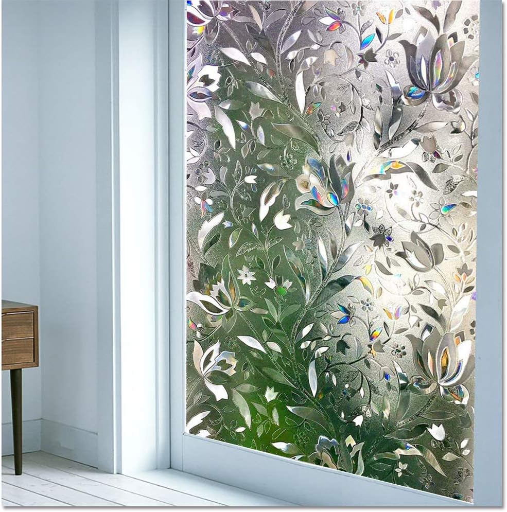 AILY 3D Window Film No Glue Static Decorative Privacy Films