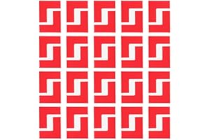 PATIKIL 5S Location Marking Corner, 64 Pcs 5 x 5 x 2 cm PVC L-Shape Floor Marking Tape Workplace Floor Organization Markers f