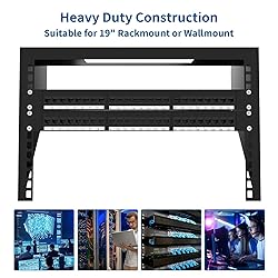 CableGeeker Cat6 Patch Panel 24 Port with Inline