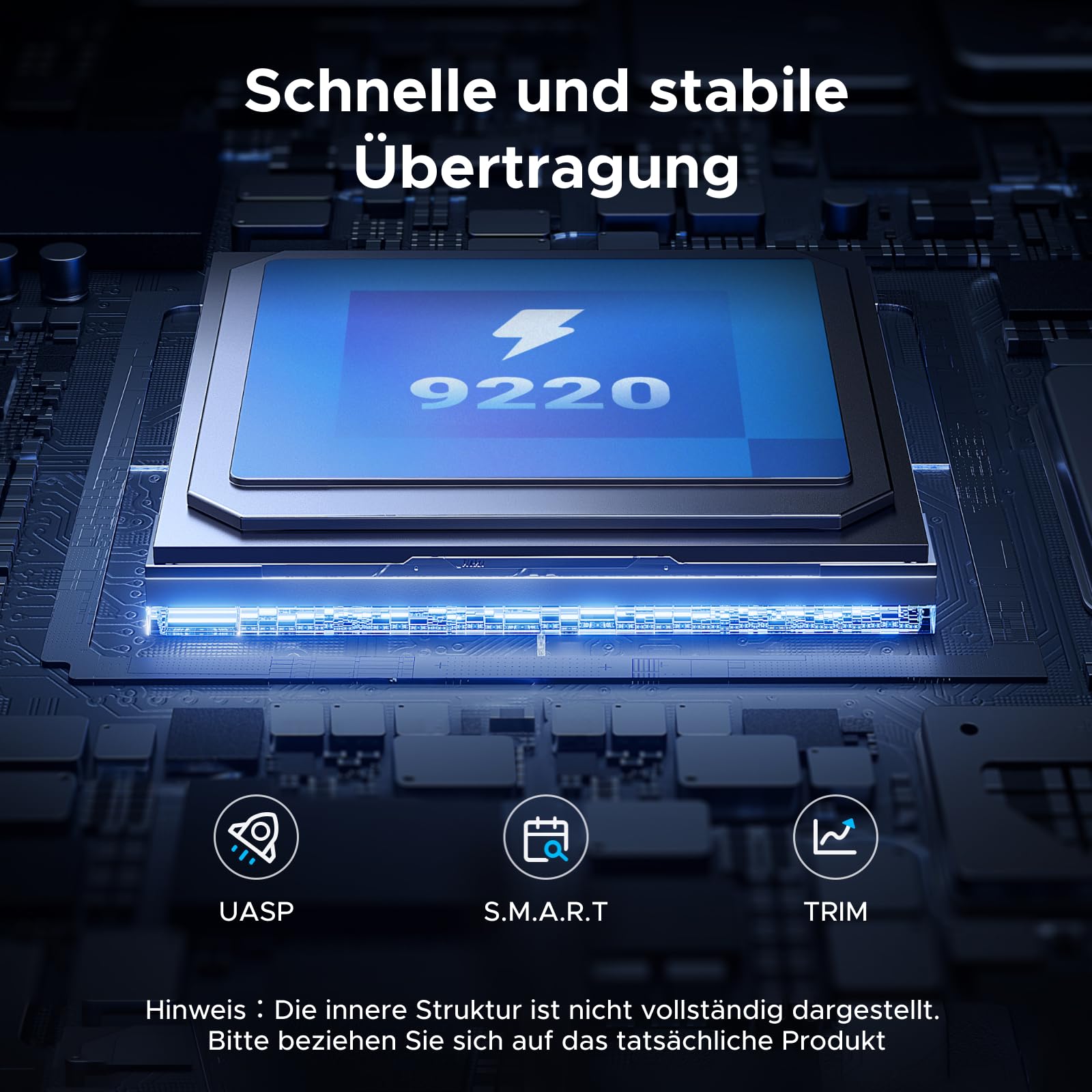 UGREEN 20Gbps M.2 SSD Gehäuse USB C 3.2 Gen 2x2, NVMe und SATA M2 Gehäuse für SSD in 2280/2242/2230/2260, kompatibel mit HP 14pro, iPhone17 Promax, PS5 5