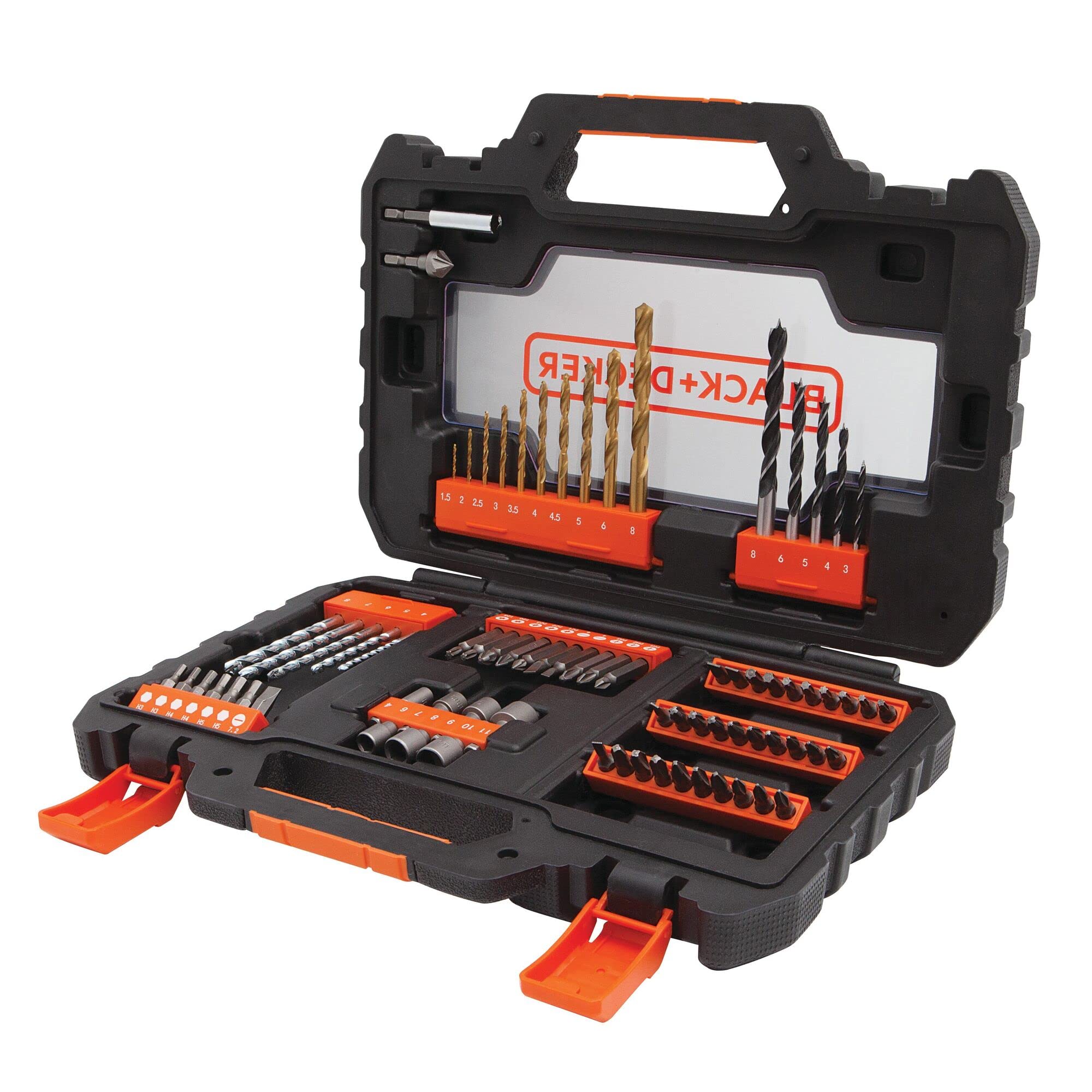 BLACK+DECKER A7231-XJ Easy Grip Drill Set - Black (76-Piece)