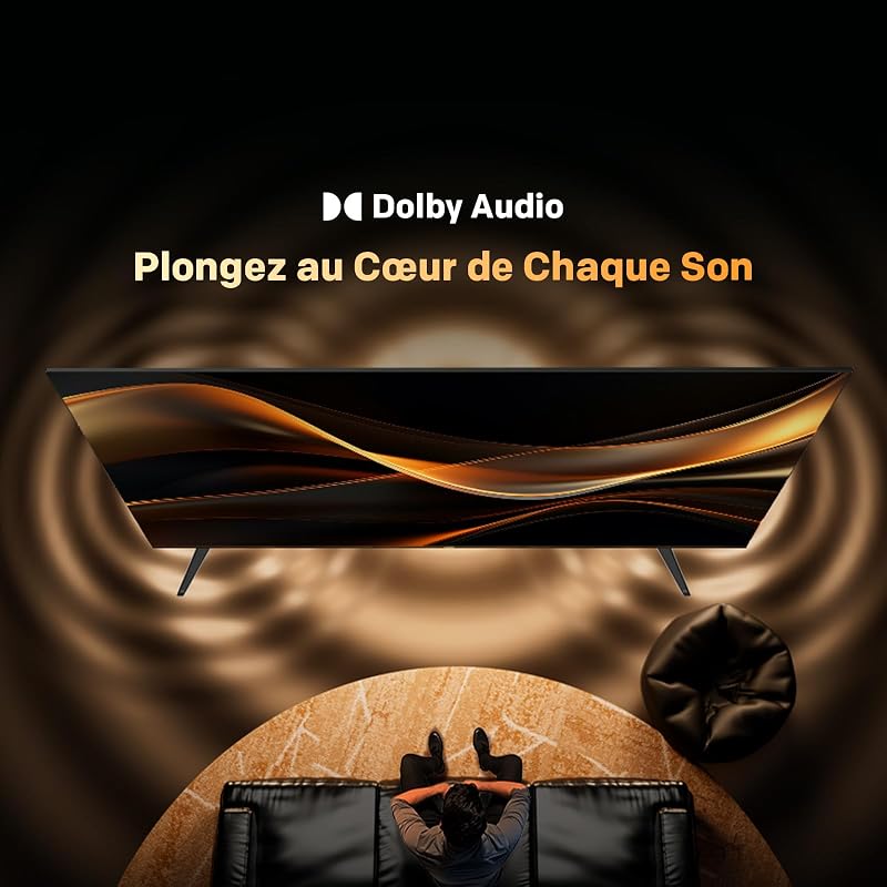 40 Pouces (100 cm) Smart TV FHD Google Television LED, Gen 6 QLED +, HDR 10 Dolby Audio Bluetooth 5,1 EyeCare Tuner DVB-T/T2/C/S/S2 CI+ (40MQH7000Y, 2026 Nouveau Modèle) — photo 7 sur 8