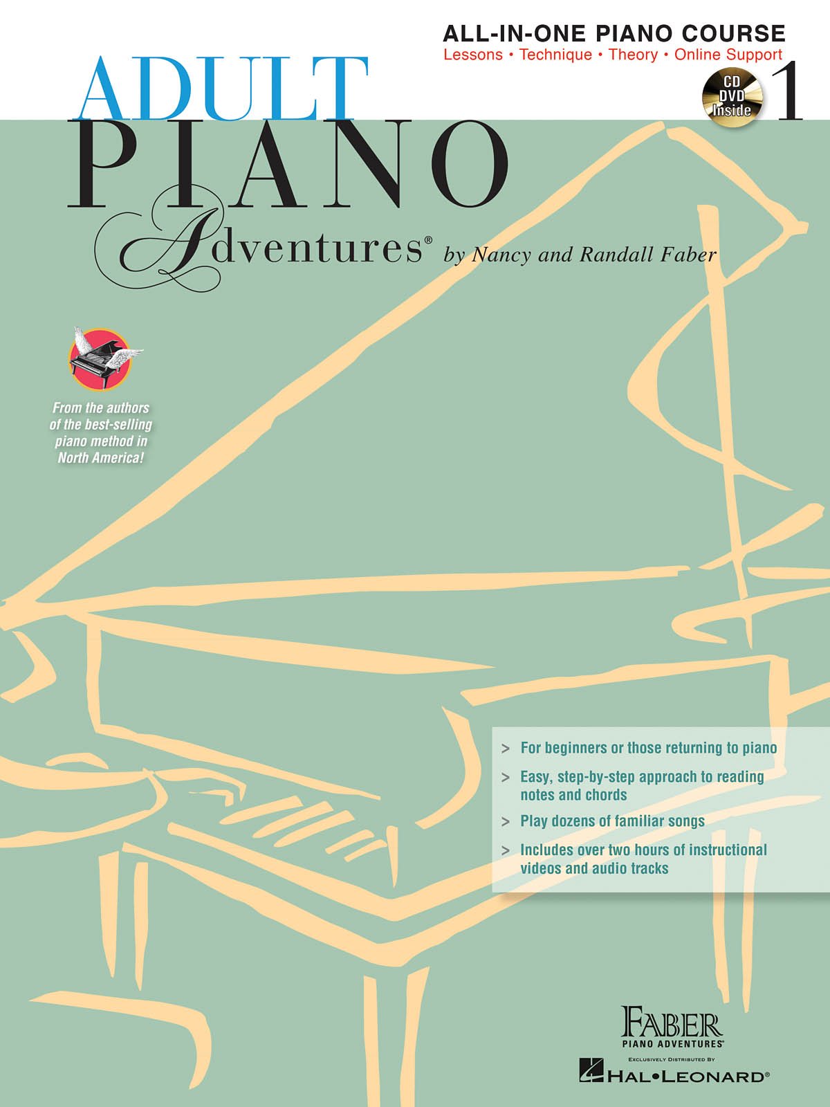 ADULT PIANO ADV ALL-IN-1 LESSO Spiral bound