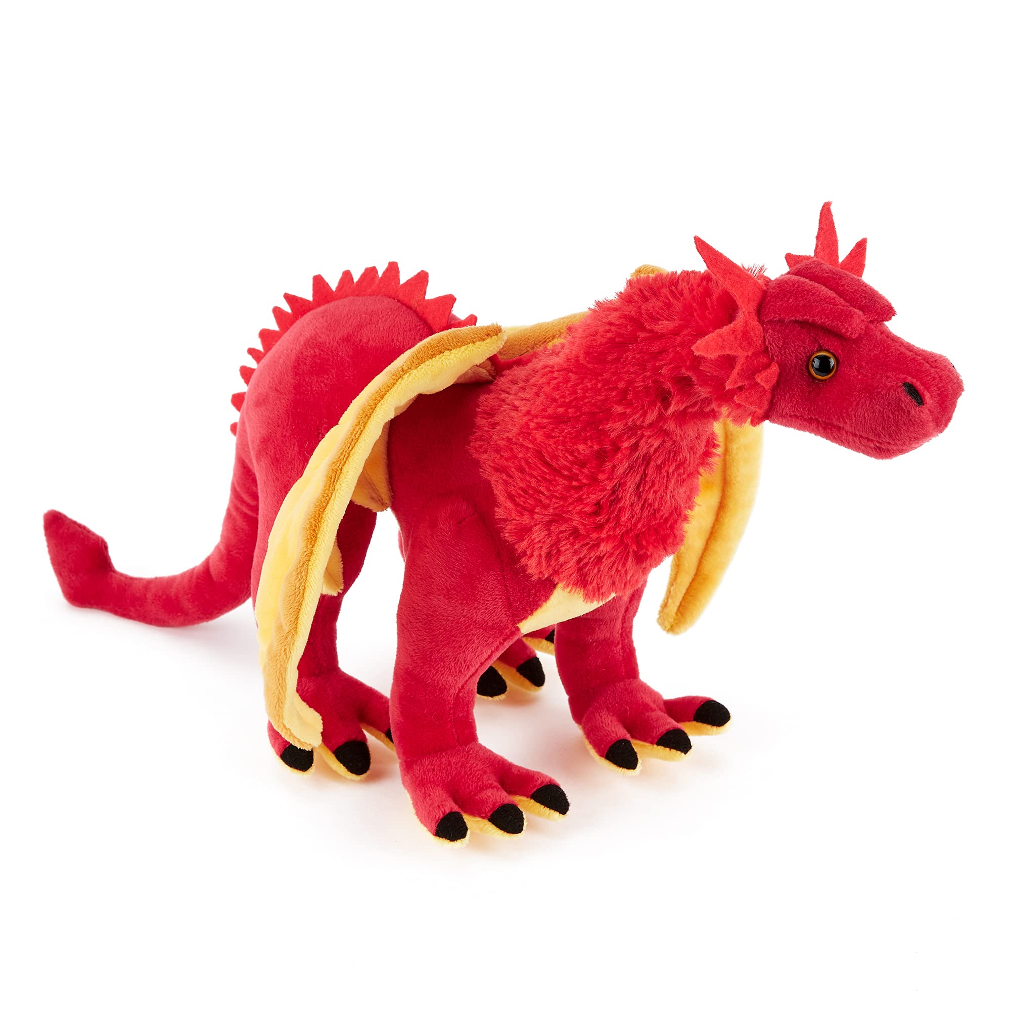 Zappi Co Childrens Stuffed Soft Cuddly Large Plush Toy Lifelike Stuffed Animal for Boys Kids (43cm Length) (Dragon Red) — image 1