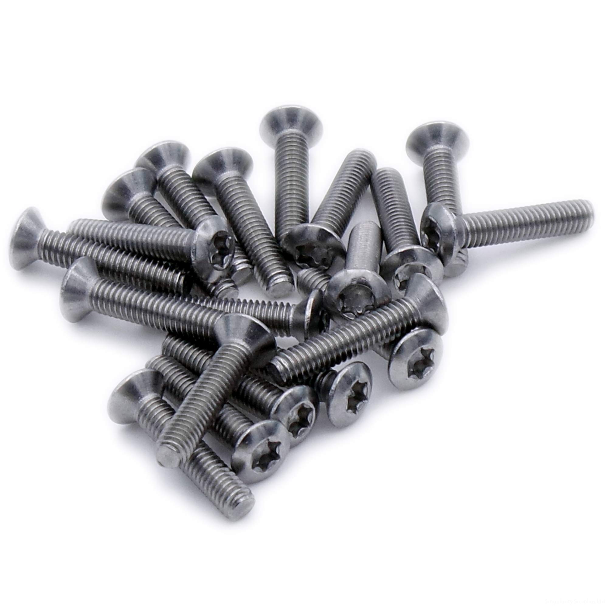 M3 (3mm x 50mm) TX Socket Raised Countersunk Machine Screw (Bolt) - Stainless Steel (A2) (Pack of 20)