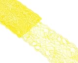 ATRBB 10 Yards 3 Inch Wide Elastic Lace Trim Floral