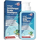 Swiftalyn Antifungal Shampoo for Seborrheic Dermatitis & Folliculitis: Psoriasis, Dandruff & Scalp Ance Shampoo for Men & Women – Soothes Itchy, Flaky Scalp – Sulfate-Free Formula