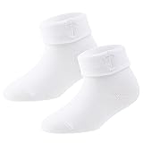 KESICI Newborn Baptism Socks Infant Ankle Crew
