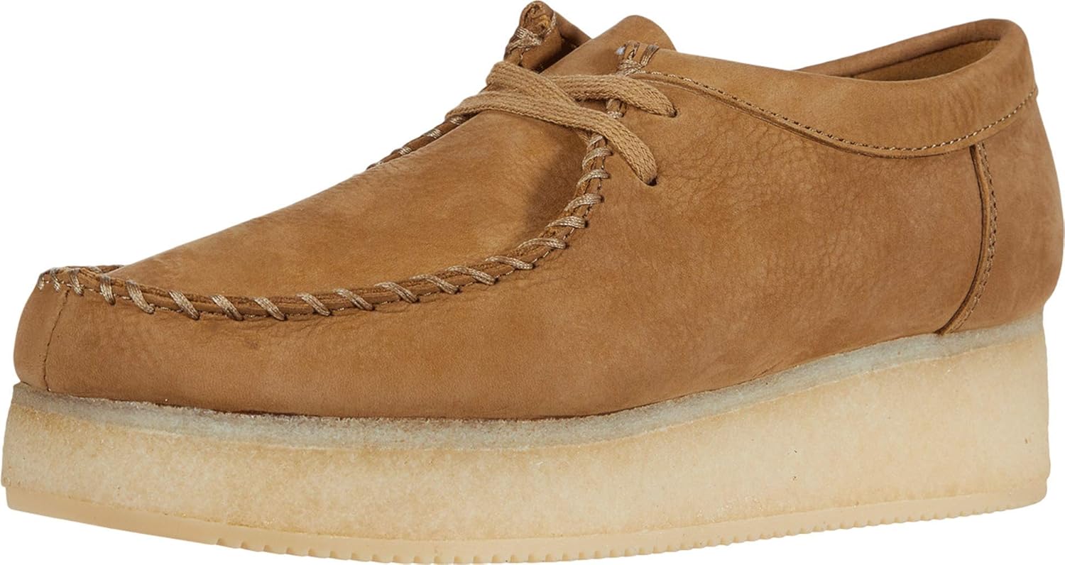 clarks platform oxfords