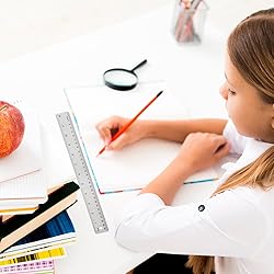 Stainless Steel Metal Ruler with Non-Slip Cork Back