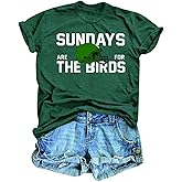 Football Shirts for Women Game Day Tshirts Womens Tshirt Football Outfits Team Fan Tee Tops