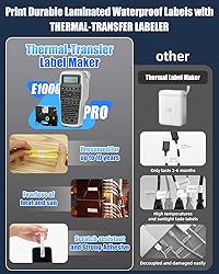 VolenGo E1000 Label Maker, Wire Label Maker