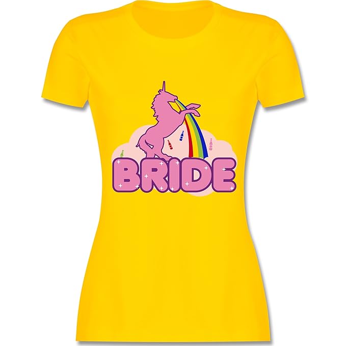 Jga Junggesellinnenabschied Jga Bride Einhorn Damen Tshirt Und Frauen T Shirt