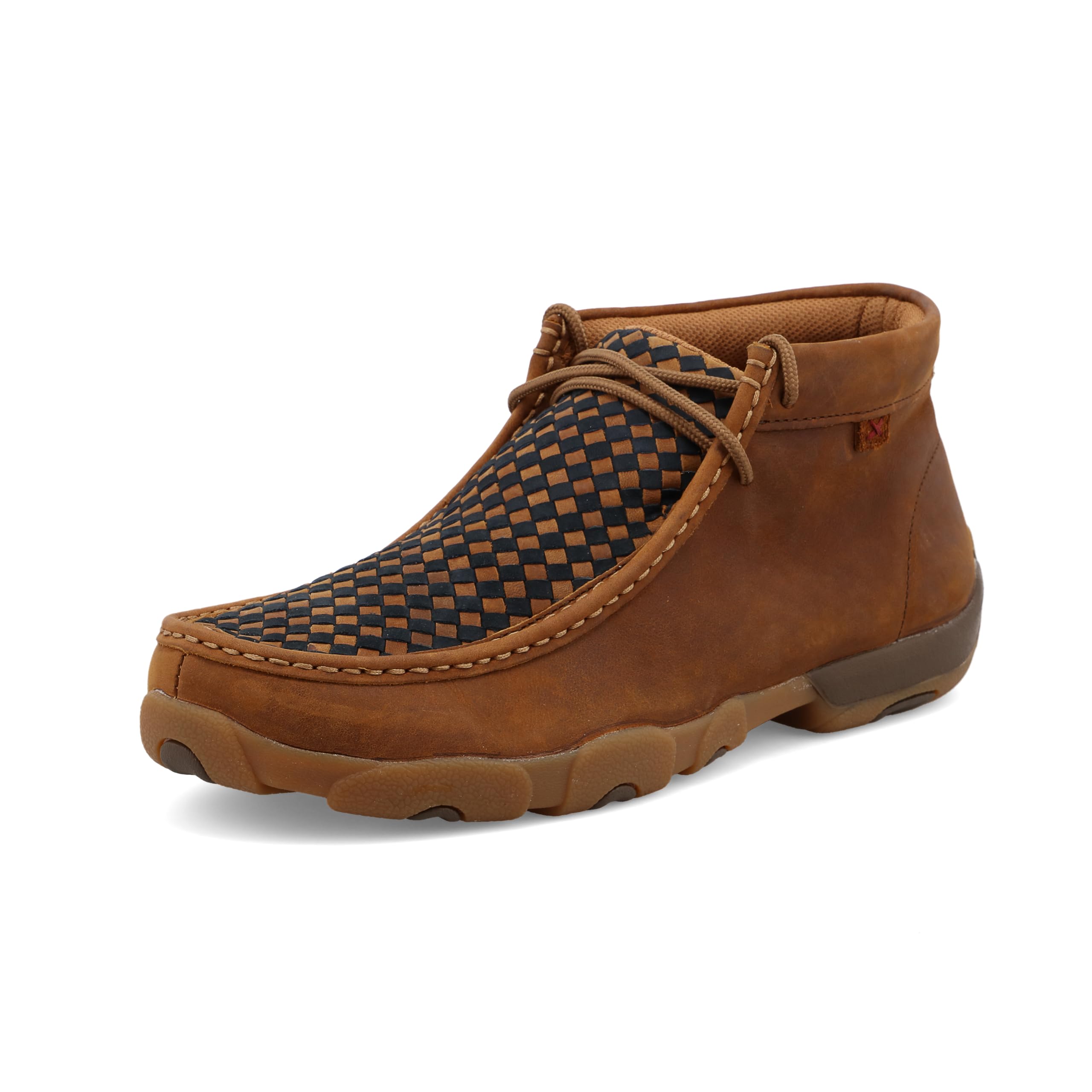 Twisted X Men's Chukka Driving Moc, Moc Toe, Oiled Saddle & Midnight, 7 W Image